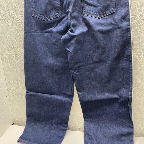 James Street Men’s Pinstripe Track Denim Jeans Size 32x29 Medium Blue - Picture 4 of 10